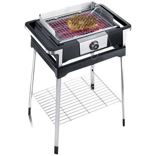 Severin 8118 Elektro Grill 2 Grillzonen Schwarz, Silber