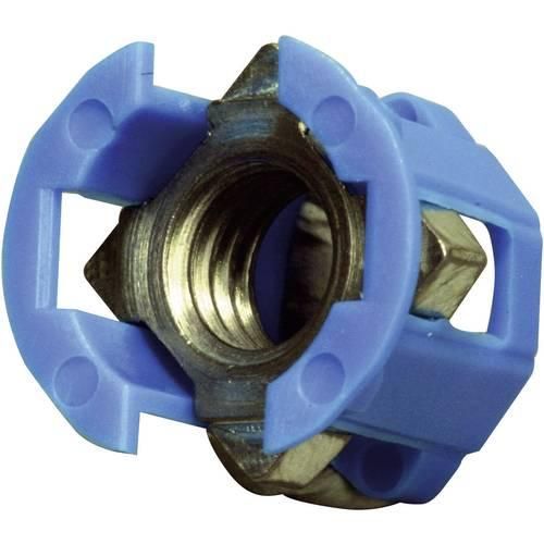 PB Fastener 382-2005 Käfigmutter Plattenstärke (max.) 3.1 mm Blau 1 St.