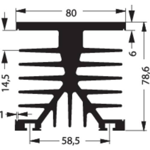 Fischer Elektronik 10022692 SK 89 100 KL-SSR2 Kühlkörper 1 K/W (L x B x H) 100 x 75 x 87 mm