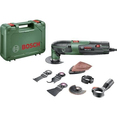 Bosch Home and Garden PMF 220 CE Set 0603102001 Multifunktionswerkzeug mit Zubehör, inkl. Koffer 16teilig 220 W