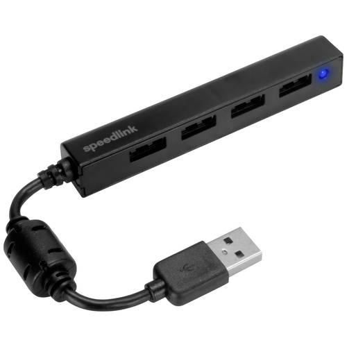 SpeedLink Snappy Slim 4 Port USB 2.0-Hub Schwarz