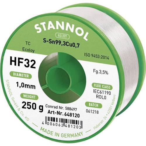 Stannol HF32 3500 Lötzinn, bleifrei Spule Sn99,3Cu0,7 REL0 250 g 1 mm