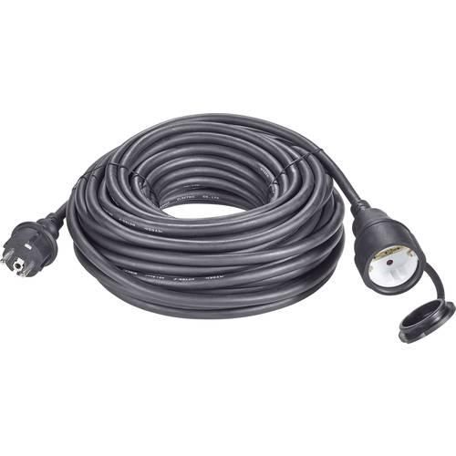 Renkforce 1384363 Strom Verlängerungskabel 16 A Schwarz 10.00 m H07RN-F 3G 1,5 mm²