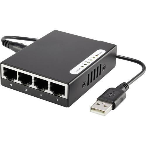 Renkforce RF-4451433 Netzwerk Switch 5 Port 100 MBit/s USB-Stromversorgung