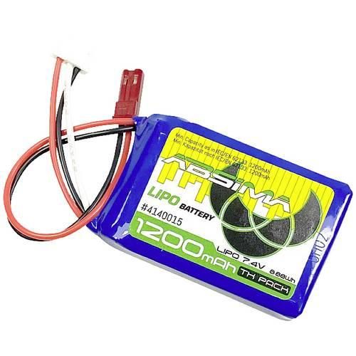 Absima Modellbau-Akkupack (LiPo) 7.4 V 1200 mAh Zellen-Zahl: 2 Softcase BEC