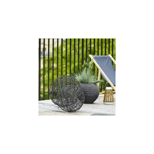 LED 3D Designkugel TRASSEL - Drahtkugel - D: 50cm - 150 warmweiße LED - Indoor/Outdoor - schwarz