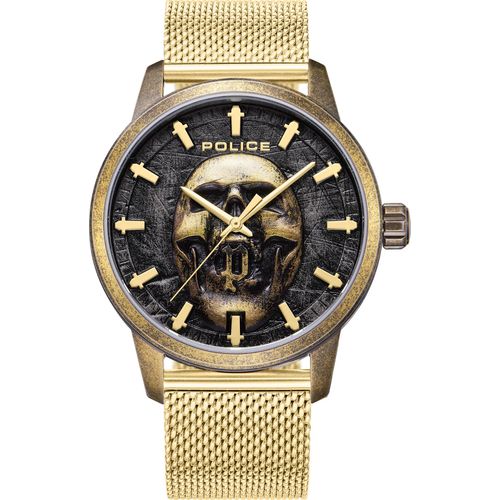 POLICE Herrenuhr Quarzuhr gold onesize Herren 44 PEWJG0005504