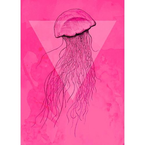 Komar Bild »Jellyfish Pink«, Tiere, (1 St.), Wandbild zur Dekoration - ohne Rahmen
