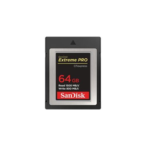 SanDisk Extreme PRO CFexpress Card 64 GB Type B, 1500/800 MB/s