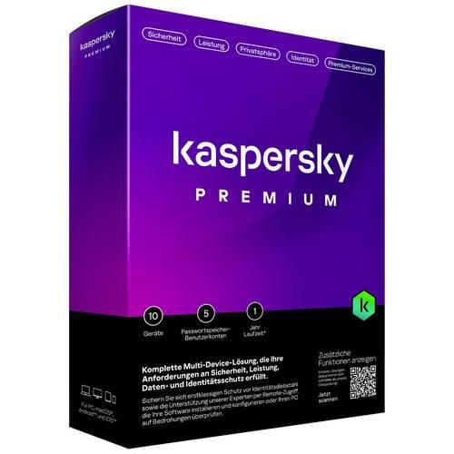 Kaspersky Premium Total Security Jahreslizenz, 10 Lizenzen Windows, Mac, Android, iOS Antivirus