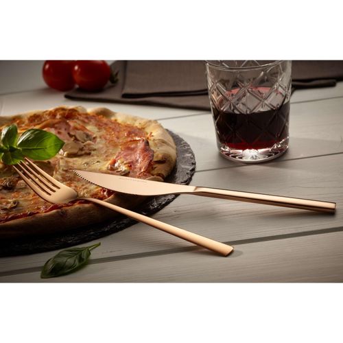Pizzabesteck Set "Bari" 8tlg - bronze