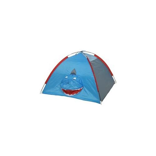 Spielzelt Haifisch TINO - Igluzelt für Kinder - Polyester - L: 1,20m - H: 80cm - blau, grau