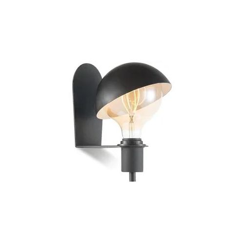 Wandlampe DYNA schwarz - E27 - beweglicher Schirm