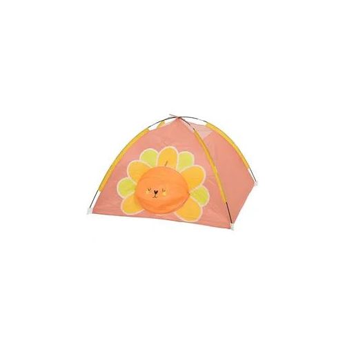 Spielzelt Blume YOKO - Igluzelt für Kinder - Polyester - L: 1,20m - H: 80cm - rosa, orange