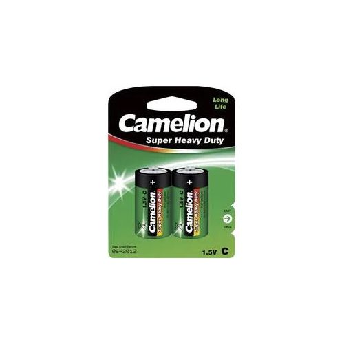 Camelion Batterie Baby C - 2 Stück - Typ: LR14 - 1,5V - Super Heavy Duty - Long Life