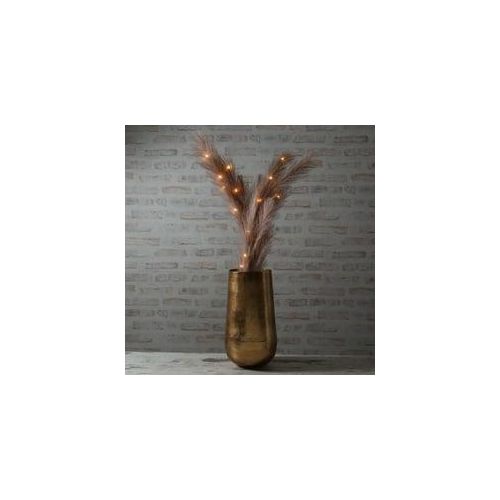 Deko Vase - Blumenvase - Aluminium - H: 37,5cm - gold