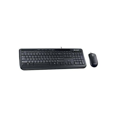 Microsoft Wired Desktop 600 - Tastatur & Maus Set - Deutsch - Schwarz