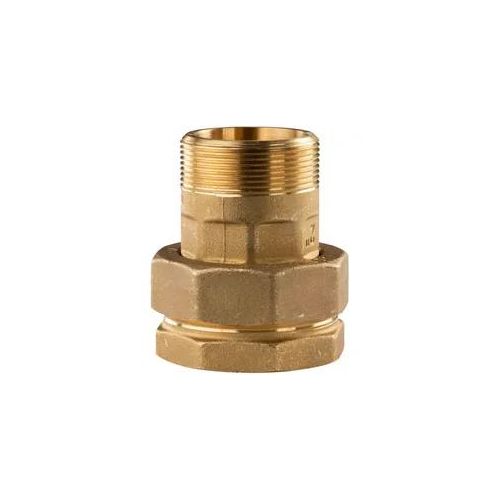 Messing Gewinde-Fitting Verschraubung gerade flachdichtend 2