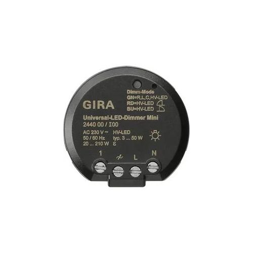 Gira LED-Dimmer 20-210W UP System 3000 244000 Lichtwertspeicher