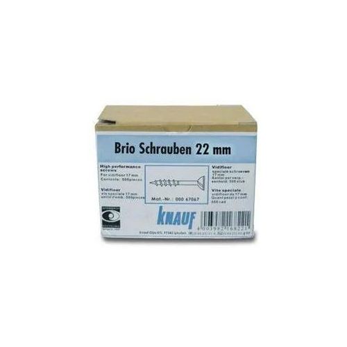 Knauf Brio Schrauben 22 mm für Trockenestrich 23 mm, 500 Stück