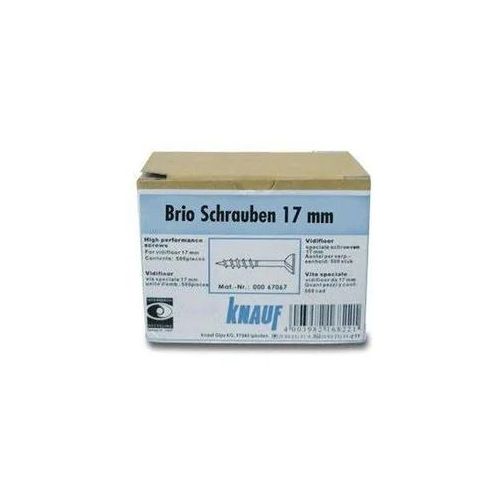 Knauf Brio Schrauben 17 mm für Trockenestrich 18 mm, 500 Stück