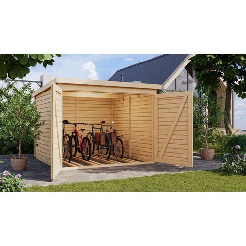 Fahrradgarage XXL Natur