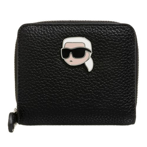 Karl Lagerfeld Portemonnaie - Ikon Pebble Md Bifold Wllt - Gr. unisize - in Schwarz - für Damen Image