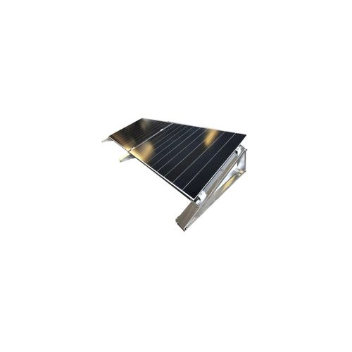 Flachdach-Aufständerung Flat-Flex Set für 2 PV Module nebeneinander