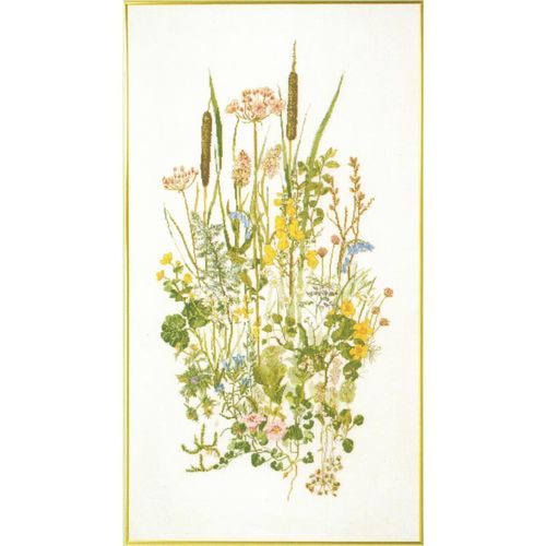 Permin Kreuzstich-Set „Wasserpflanzen II“, Zählvorlage, 60 x 110 cm, 70-8400