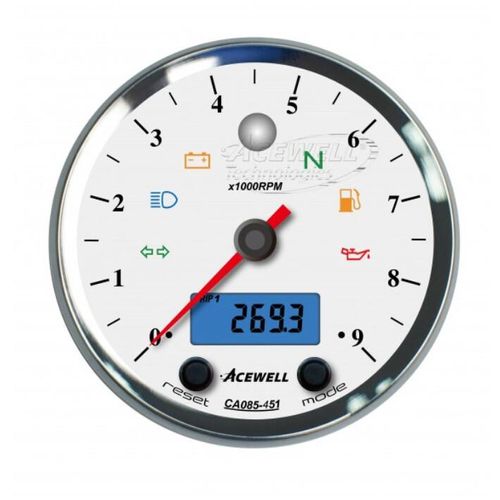 ACEWELL Analog DZM 9000rpm Digital Tacho