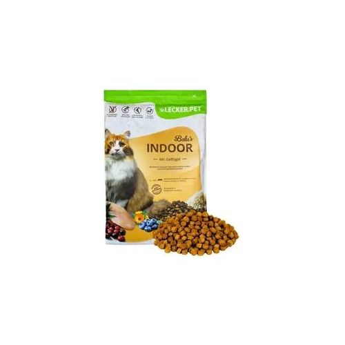 2,5 kg Lecker.Pet® Balu's Indoor Geflügel Katzenfutter Trockenfutter Vollnahrung