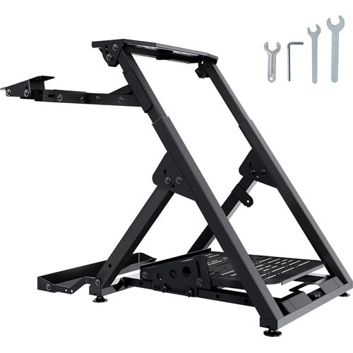 VEVOR Lenkradständer 720-815mm Gamesitz 0°-40° Spielsitz aus Stahlrahmen Rennsimulator für Rennspiele Spielsitz Rennsitz Racing Sitz für Logitech Thrustmaster Fanatec Hori und Mad Catz