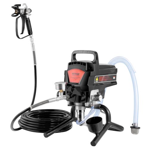 VEVOR Tragbares Airless-Farbspritzgerät, 950 W, 3000 psi, Hocheffizientes Elektrisches Spritzgerät, Farbspritzgeräte Spritzlackiermaschine Hochdruck-Airless-Farbsprühsystem mit 15 m Schlauchlänge