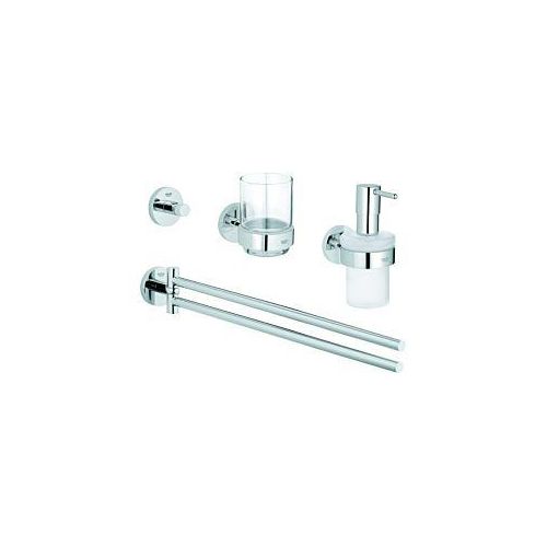 Grohe Essentials Bad-Accessories 40846001 chrom, Bad-Set 4 in 1