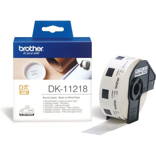 Brother DK-11218 - (24 mm x 24 mm) - Schwarz auf weiß - Etikett