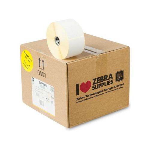 Zebra 3007204-T (Z-Select 2000T) - (57 mm x 102 mm) 12 Rollen - Schwarz auf weiß - Etikett