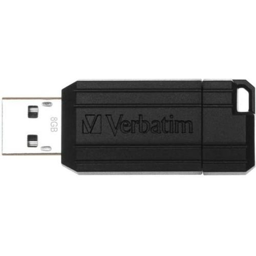 Verbatim USB 2.0 Stick Pinstripe 8GB zwart - USB-Stick