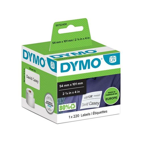 Dymo 99014 (S0722430) - (54 mm x 101 mm) - Schwarz auf weiß - Etikett