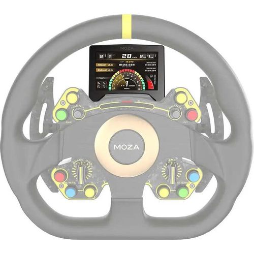 MOZA RS05, PC, Dashboard, Schwarz, Aluminium, 12,7 cm (5 Zoll), 800 x 480 Pixel