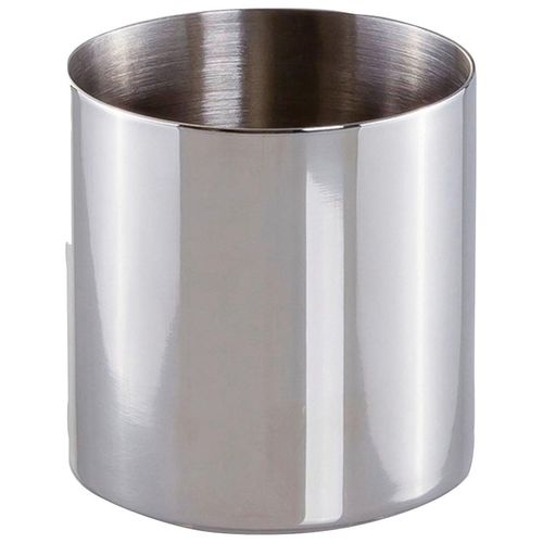 Zahnbürstenhalter MÖVE, silber (silberfarben), H:8cm L:8cm, Edelstahl, Zahnputzbecher, aus hochwertigem Edelstahl