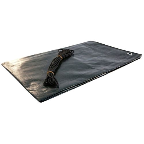 Sandkasten-Abdeckplane WINDHAGER, grün, B:140cm L:140cm, High-Density Polyethylen (HDPE), Planen, LxB: 1,4x1,4 m, mit stabilen Aluminiumösen