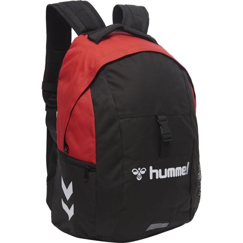 Sportrucksack HUMMEL, rot (true rot, schwarz), Rucksäcke, Damen, Polyester