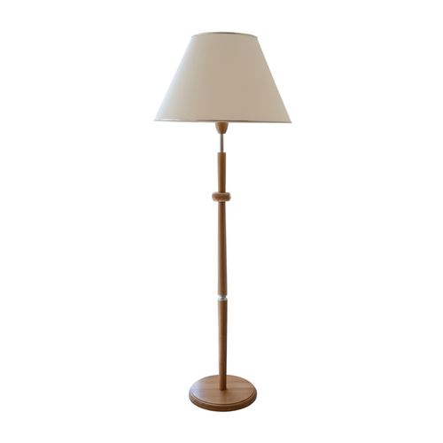 Stehlampe, braun (holzfarben, natur), Ø 55cm H: 155cm, Lampen