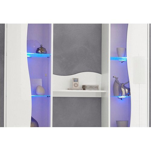 LED Glaskantenbeleuchtung PLACES OF STYLE, blau, B:2,4cm H:1,4cm L:7,5cm, Lampen