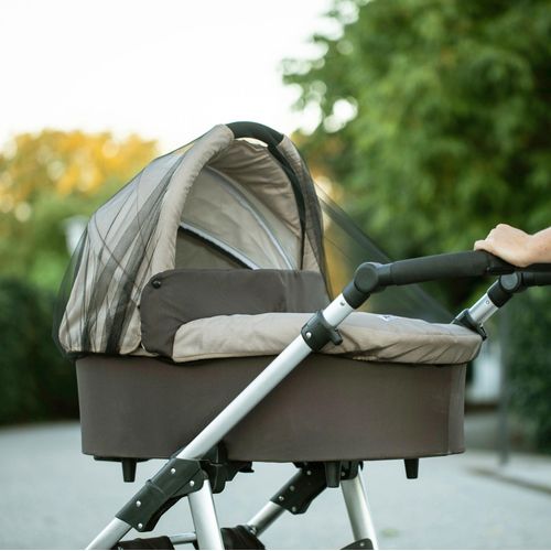 Kinderwagen-Insektenschutz WINDHAGER, grau (anthrazit), B:130cm H:70cm L:33cm, Polyester, Schädlingsschutznetze, BxH: 130x70 cm