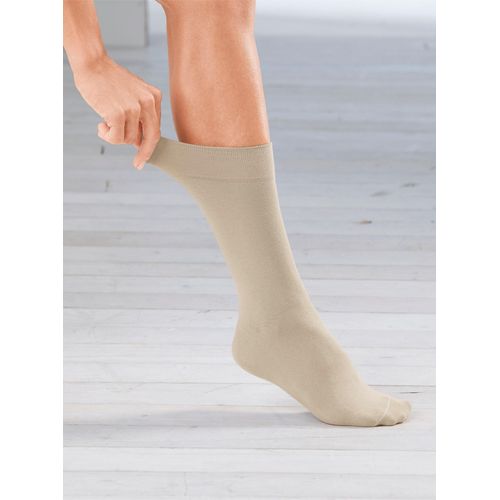 Socken ROGO, Damen, Gr. 2/39, beige, 41% Baumwolle, 39% Modal, 18% Polyamid, 2% Elasthan, Socken