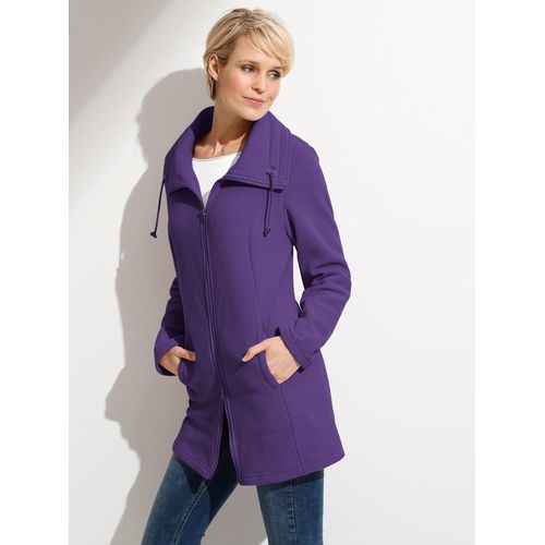 Fleecejacke CLASSIC BASICS, Damen, Gr. 38, lila, 100% Polyester, unifarben, Langarm, Jacken