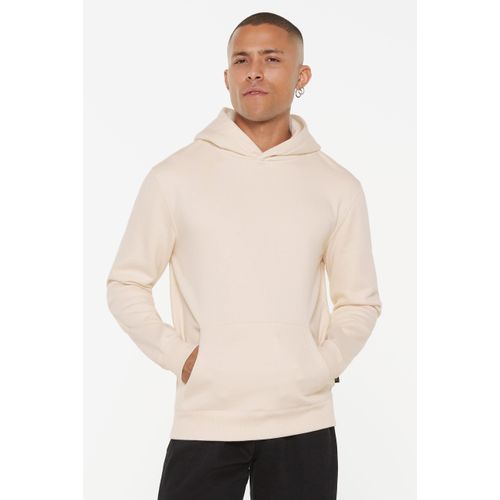 Kapuzensweatshirt HARLEM SOUL, Herren, Gr. XXXL, beige (ecru), Material: 65% Baumwolle, 35% Polyester, unifarben, casual, lässig geschnitten, Rundhals, Langarm eingesetzt Rippbündchen, Sweatshirts, mit weicher Innenseite