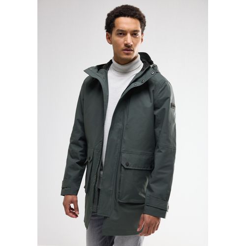 Outdoorjacke STREET ONE MEN, Herren, Gr. L (42), grün (dusty grün), Stoff, Obermaterial: 100% Polyester; Futter: 100% Polyester, unifarben, casual, gerade normal, ohne Ausschnitt, Langarm Bündchen, Jacken, wasserabweisend