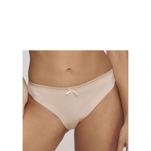 Slip S.OLIVER, Damen, Gr. 40/42, beige (puder), Microtouch, Obermaterial: 65% Polyamid, 35% Elasthan, Unterhosen, SEAMLESS mit nahtloser Verarbeitung